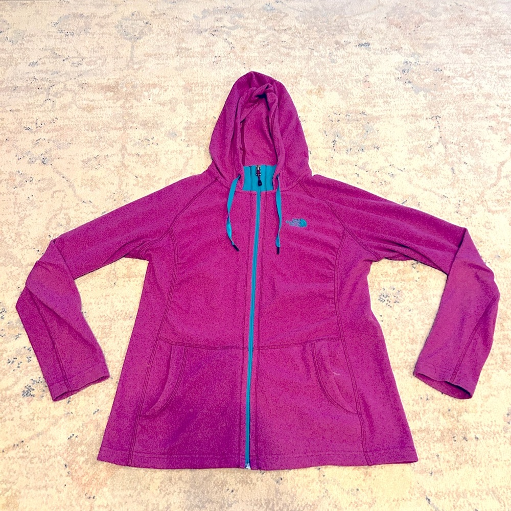 Women’s North Face fleece zippered hoodie